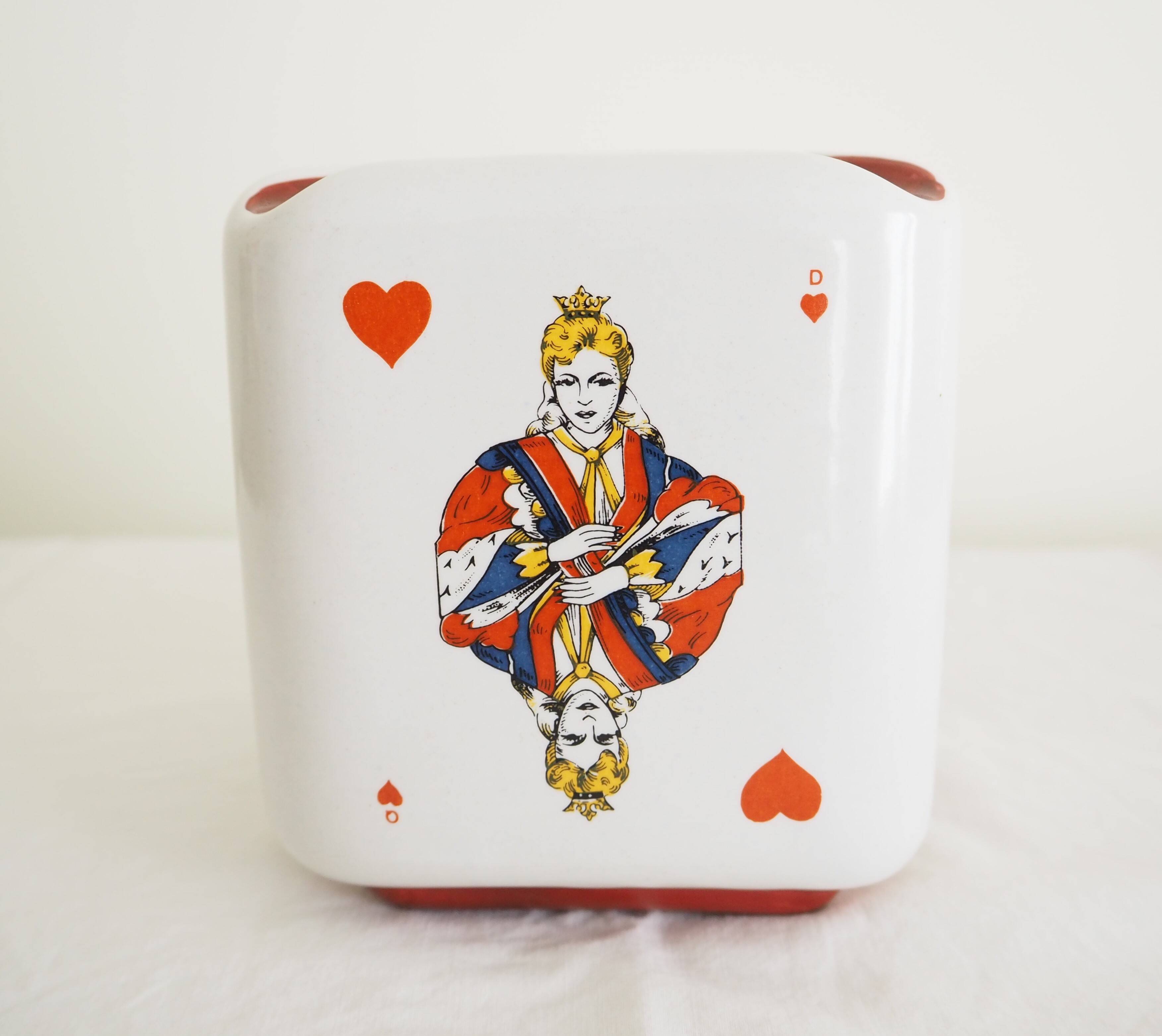 Cendrier cube en céramique Napoléon Aigle Rouge – Cendrier publicitaire