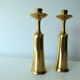 Chandeliers bougeoirs en laiton Jens Quistgaard JHQ Dansk Design