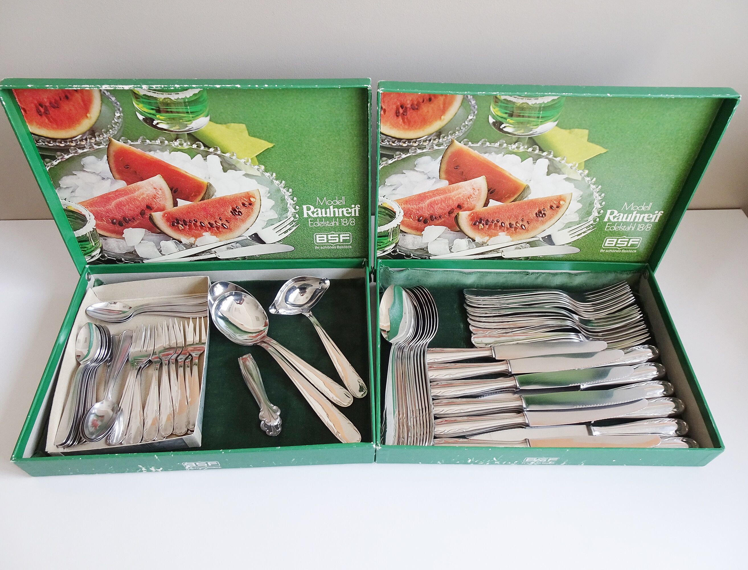 Couverts en acier inoxydable pour 12 personnes, couverts en acier inoxydable 68 pièces