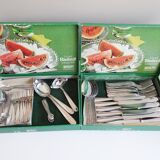Couverts en acier inoxydable pour 12 personnes, couverts en acier inoxydable 68 pièces