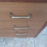 Vintage Scandinavian-style dressing table and chest of drawers by Claude Vassal, available at Magasins Pilotes.