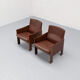 Set of 2 Cassina 917 armchairs by Afra & Tobia Scarpa 1960s