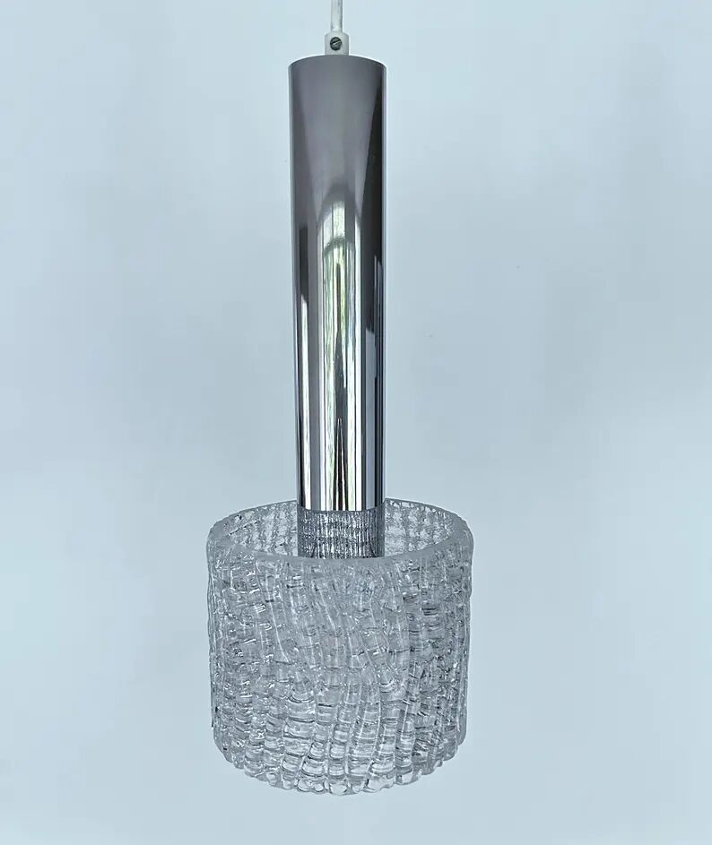 Vintage Kalmar Murano Glass Pendant Light
