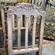 Suite of 6 Louis XV solid oak style chairs