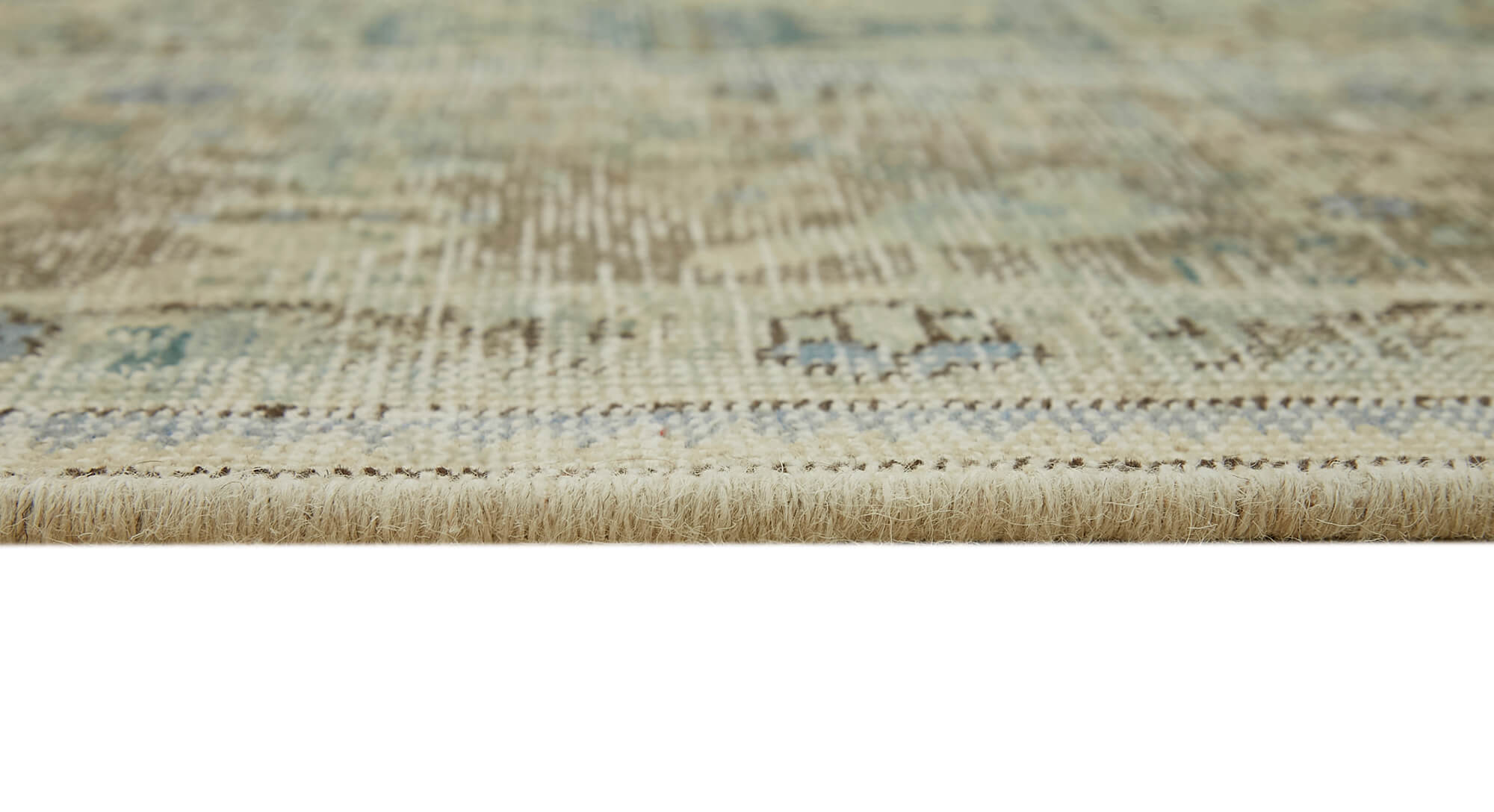 Hand-knotted persian vintage 1970s 291 cm x 374 cm beige wool carpet