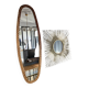 Large rattan mirror 60'