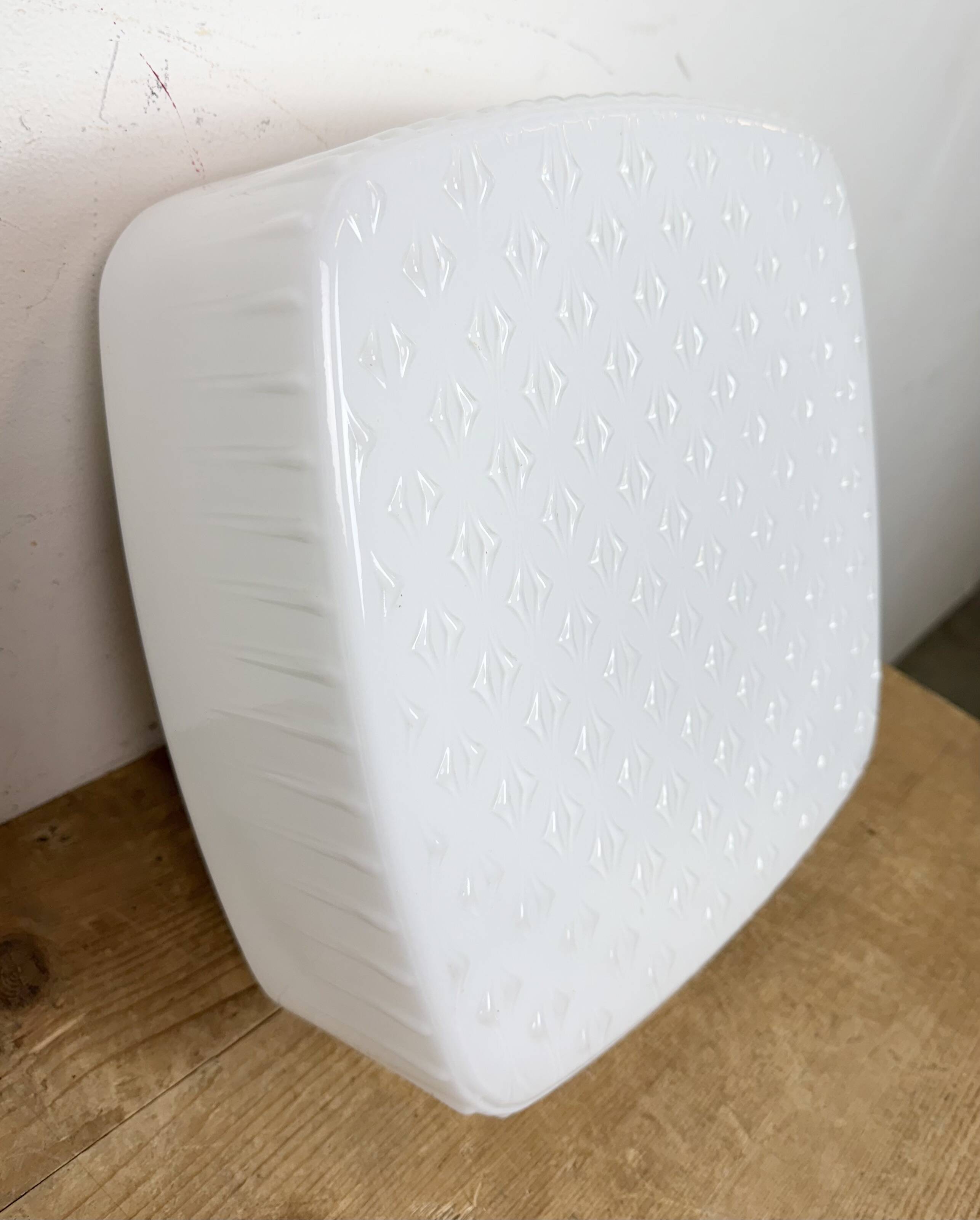 Vintage Wall Or Ceiling Light with Milk Glass, 1970s