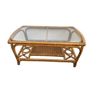 Table en bambou et rotin