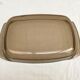 Dish vintage rectangular 35 cm arcopal smoked "gourmet" for oven