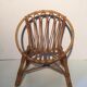 Vintage rattan basket armchair for children