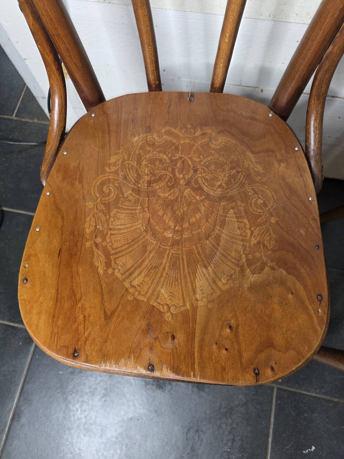 Pair of bentwood bistro chairs