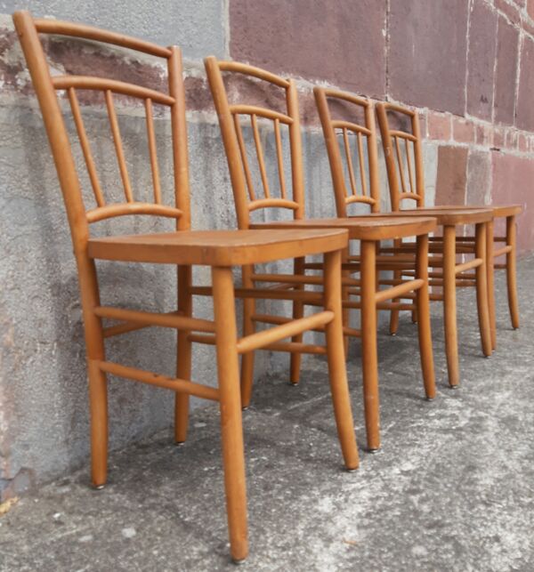 Chaises bistrot (Lot de 4 chaises)