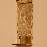 A pair of Swedish brass wall sconces from the mid-century.