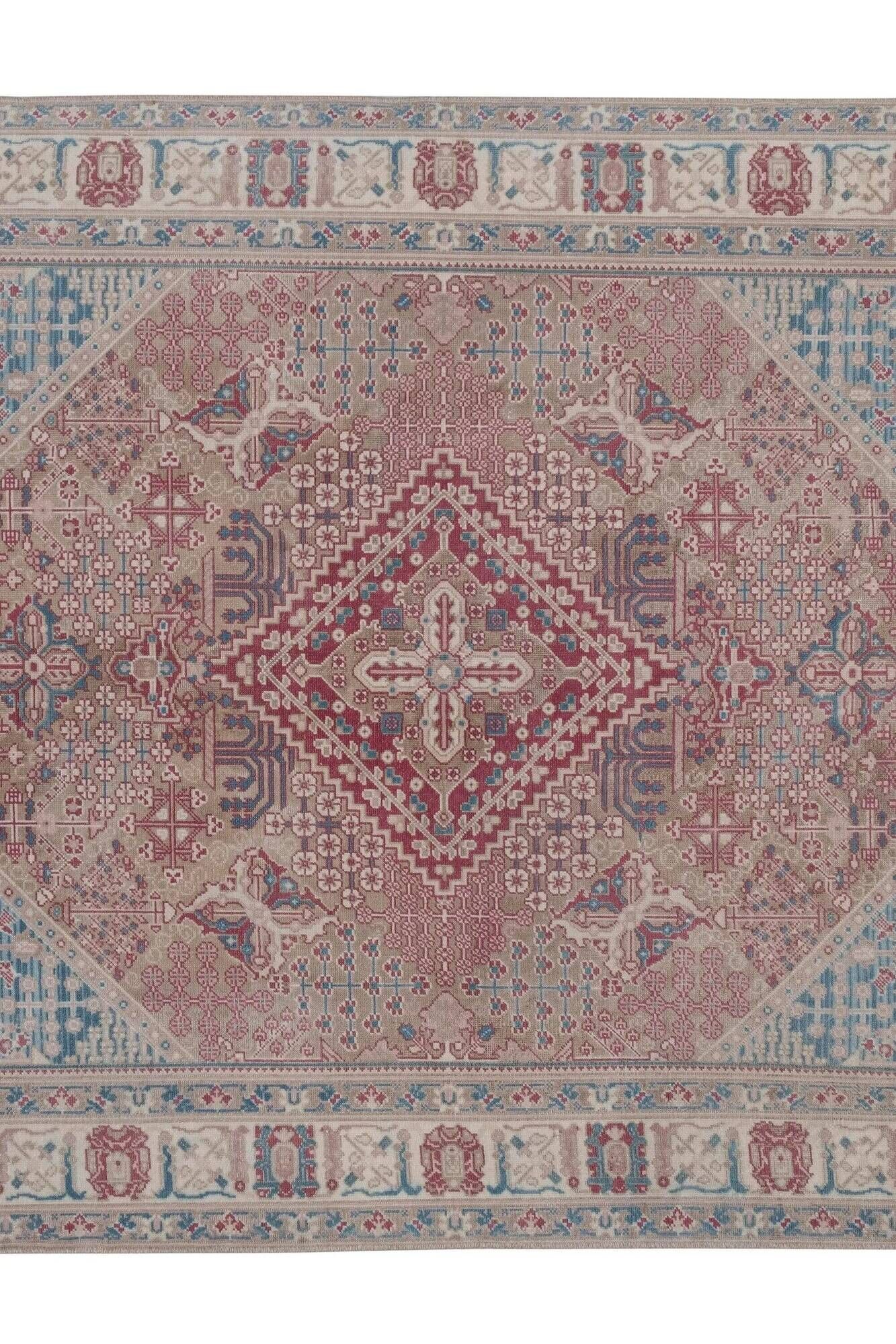 Vintage Turkish Oushak rug 146x192 cm