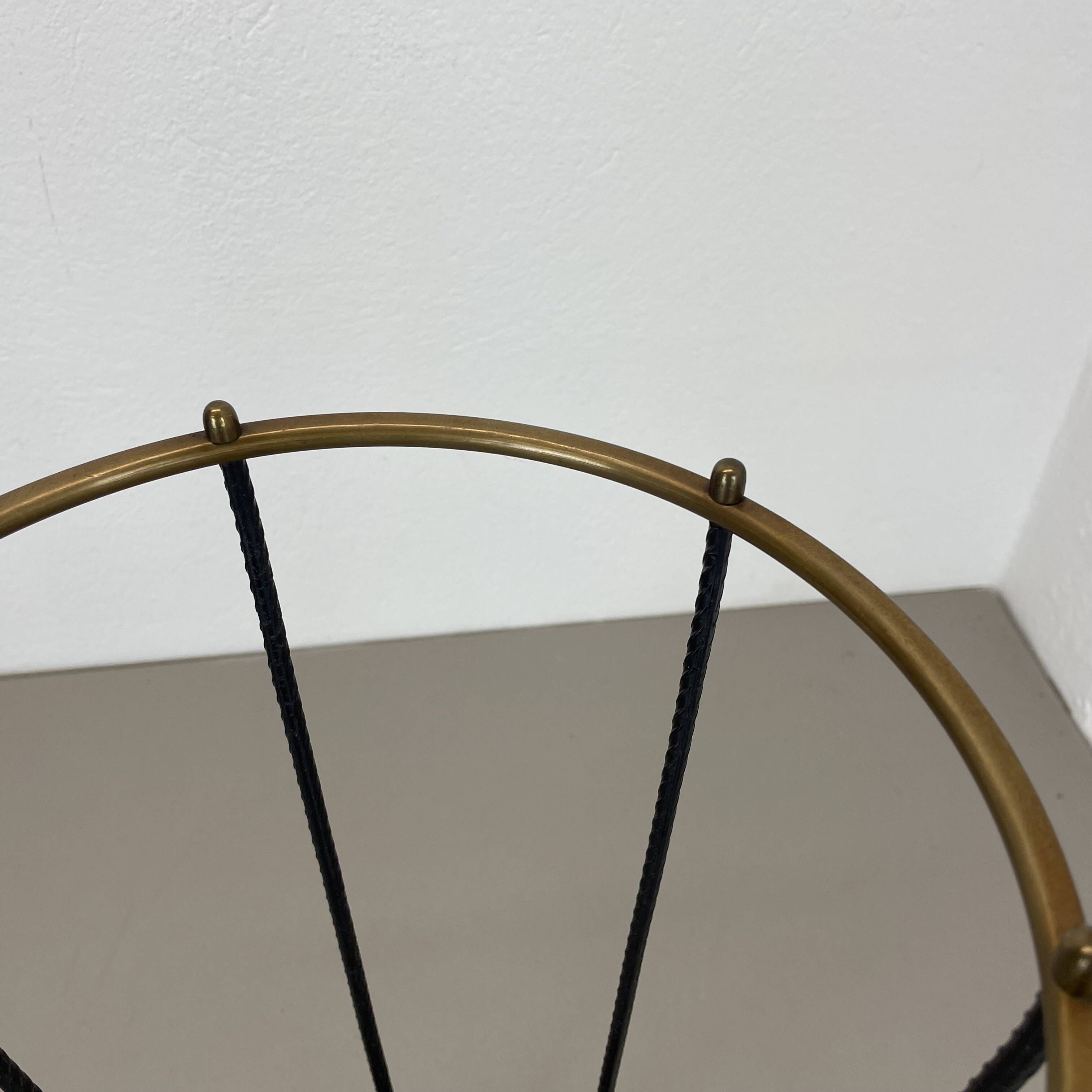 Midcentury Brass and metal BAUHAUS Style Umbrella Stand, France, 1950s