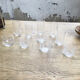 Lot 10 verres striés