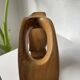 Vase sculpture en bois
