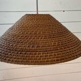 Rattan pendant lamp from the 60s