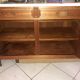 Sideboard 3 doors in mahogany style Louis XVI marble top