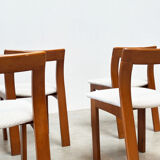 Set of six sculptural Italian dining chairs by Mobil Girgi