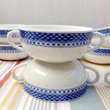 6 Royal Boch handle bowls
