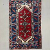 Turkish tribal rug natural dyes 200x120 cm vintage Turkish carpet 2521