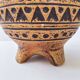 Vintage tripod vase with lizards 1960 jasba ceramic 60s 1960s maya tiki