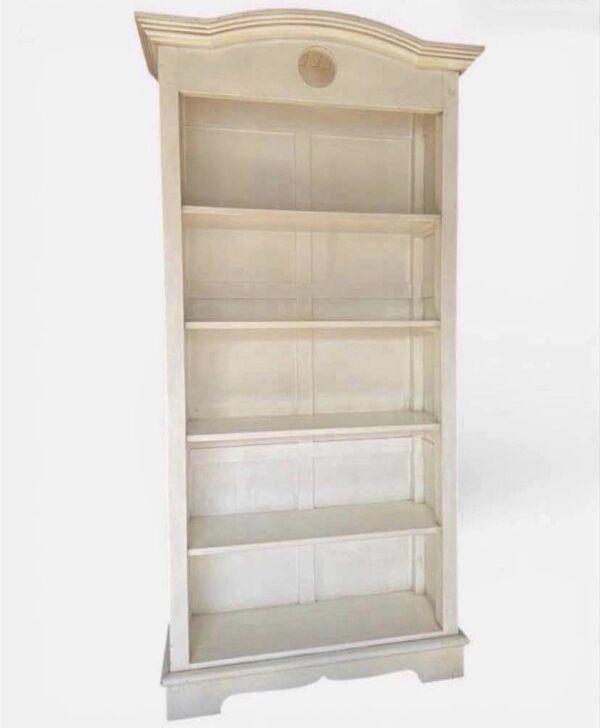Bibliothèque de style Louis Philippe / Meuble de métier en merisier ma