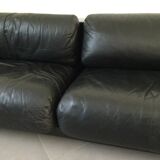 Cini Boeri - Sofa Gradual Lounge Black Leather Knoll/Gavina