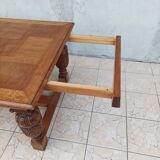 Renaissance style oak table