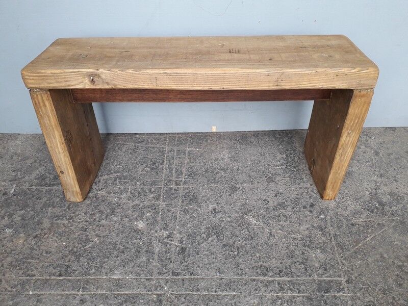 Former vintage bench period 1960 solid wood