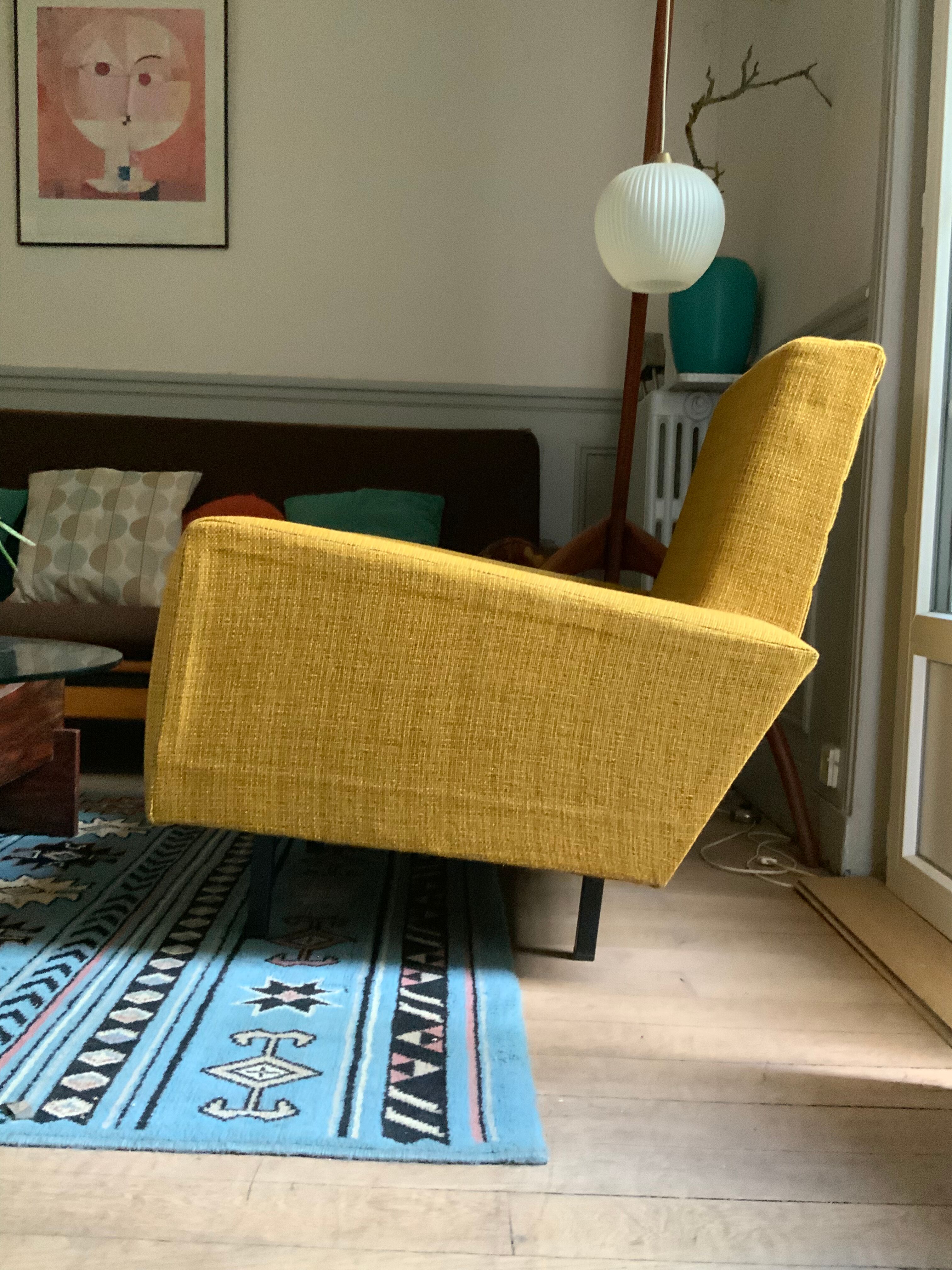 Vintage mustard yellow armchair