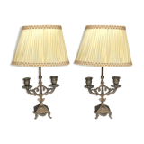 Pair of bedside lamps