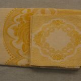 Vintage gold square tablecloth