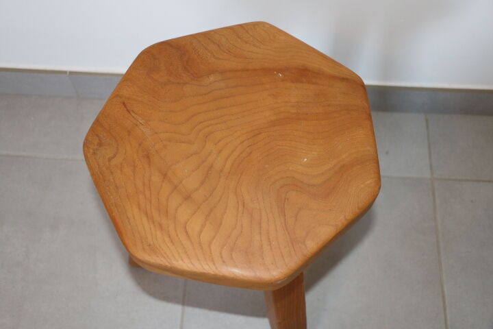 3 rustic stools 1970