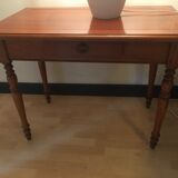 Table écritoire avec tiroir en merisier