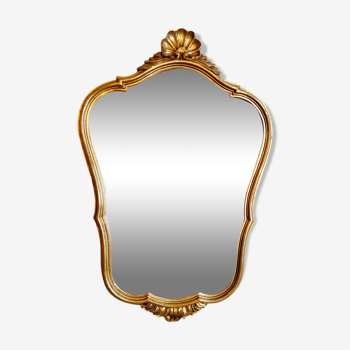 Miroir style louis XV doré
