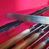 Set of 22 horn handle knives