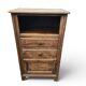 Meuble d’appoint vintage en chêne style rustique