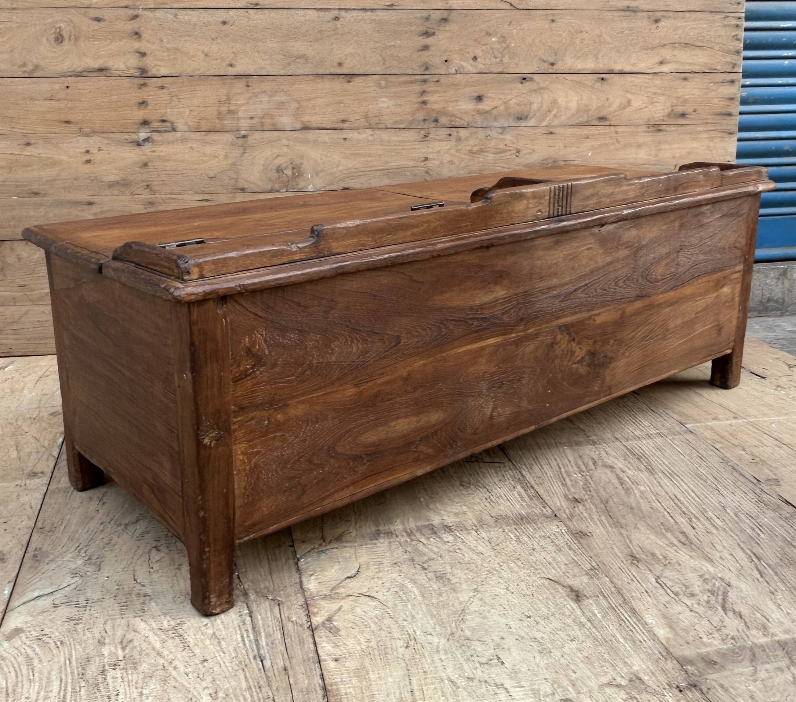 bench - teak safe from Burma