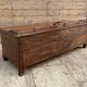 banc - coffre en teck birman