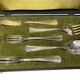 Tableware, silver-plated metal confectionery service by Christofle circa 1940.