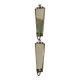 Pair Of Mid Century Swedish Pewter Sconces With Mirror By Svenskt Tenn