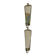 Pair Of Mid Century Swedish Pewter Sconces With Mirror By Svenskt Tenn