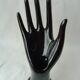 Black ring sizer hand