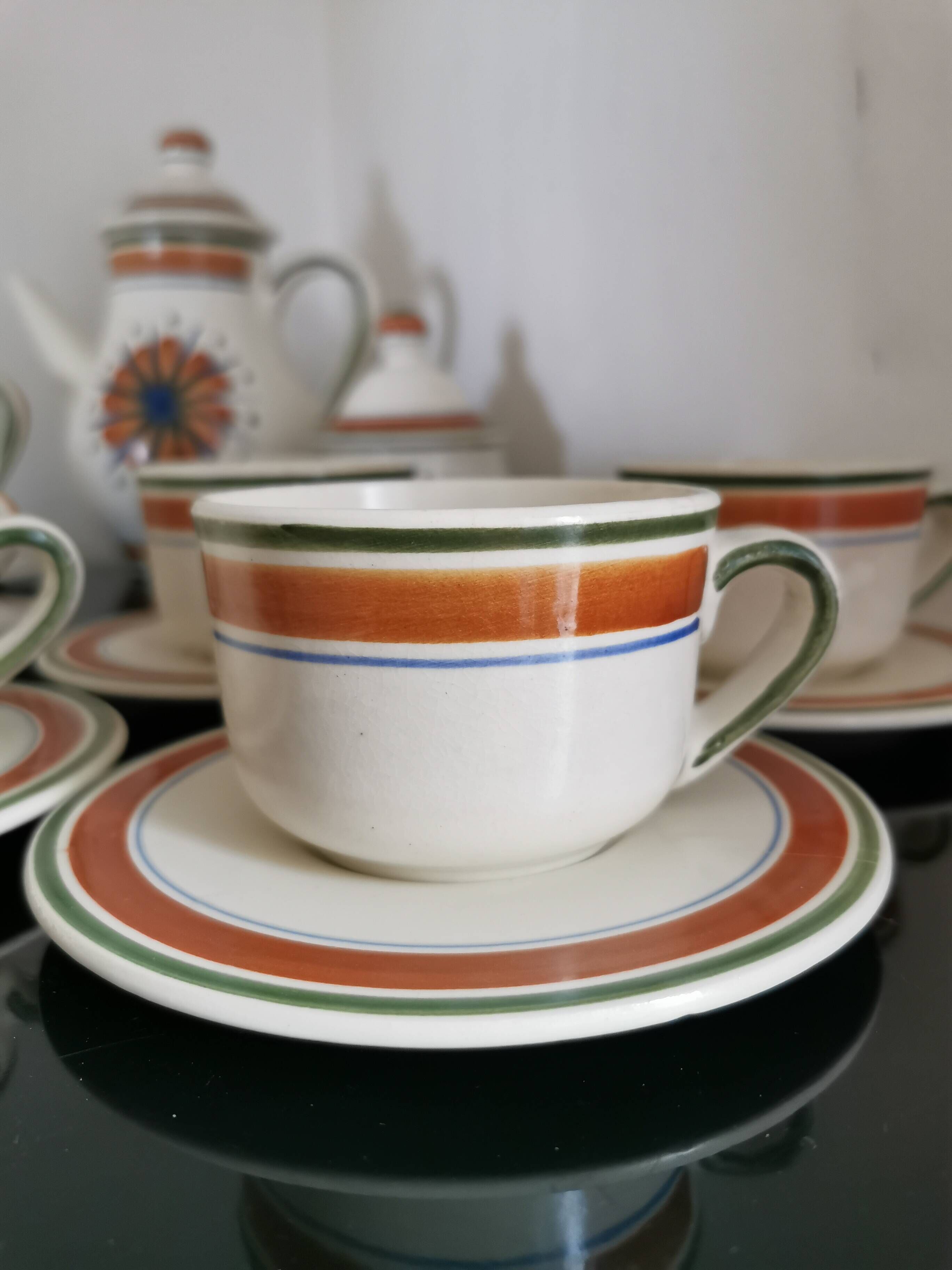 Service thé / café longchamp vintage