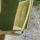 Lot de 4 fauteuils pliants vintage en velours vert