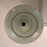 Striated glass suspension, modernist, from the 50s