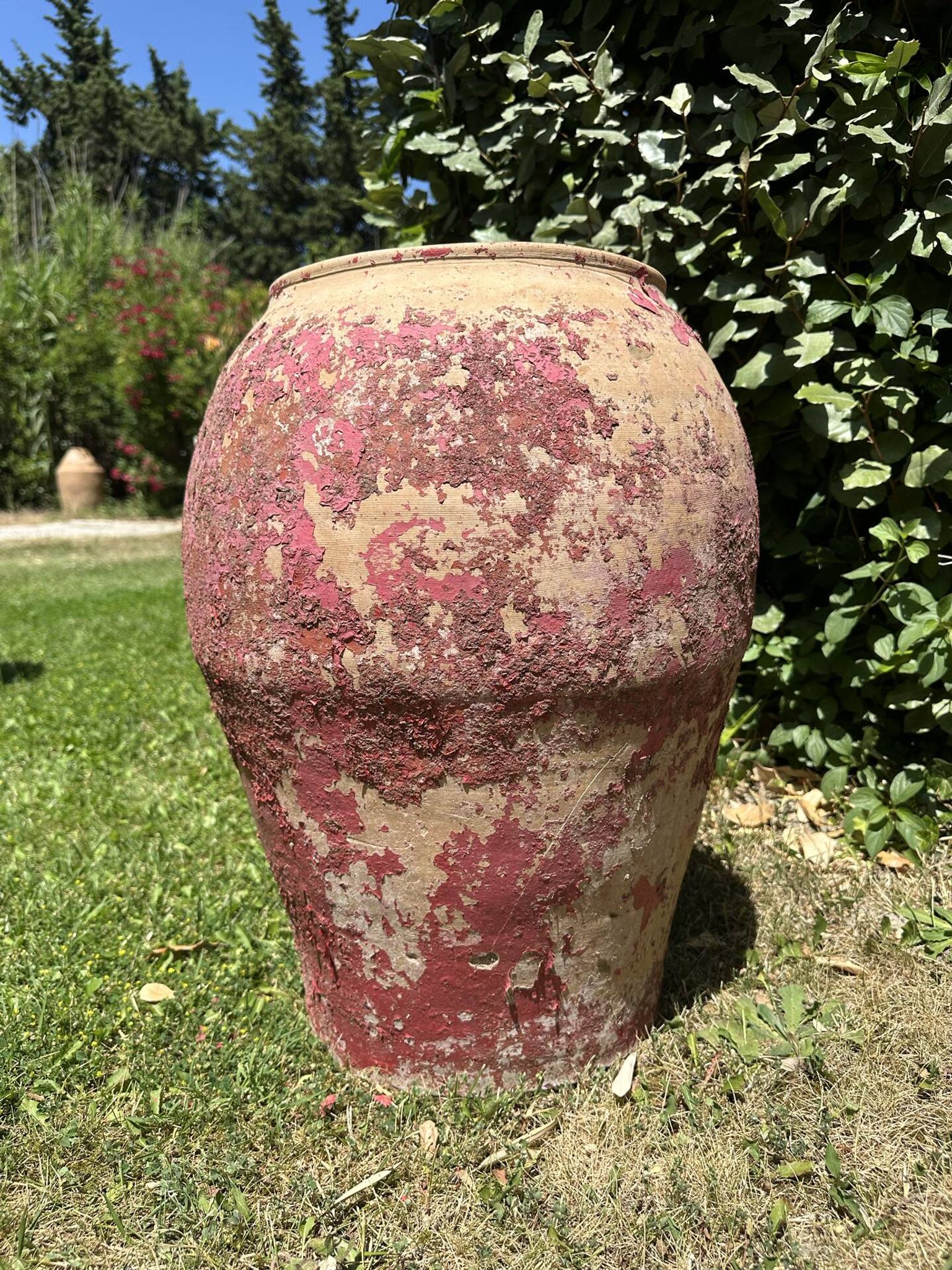Jarre poterie en terre cuite ancienne 19ème