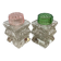 Sel et poivre verre moulé à facettes